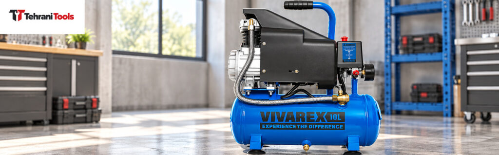 کمپرسور هوا 10 لیتری روغنی 1 اسب بخار ویوارکس مدل VR1010-AC