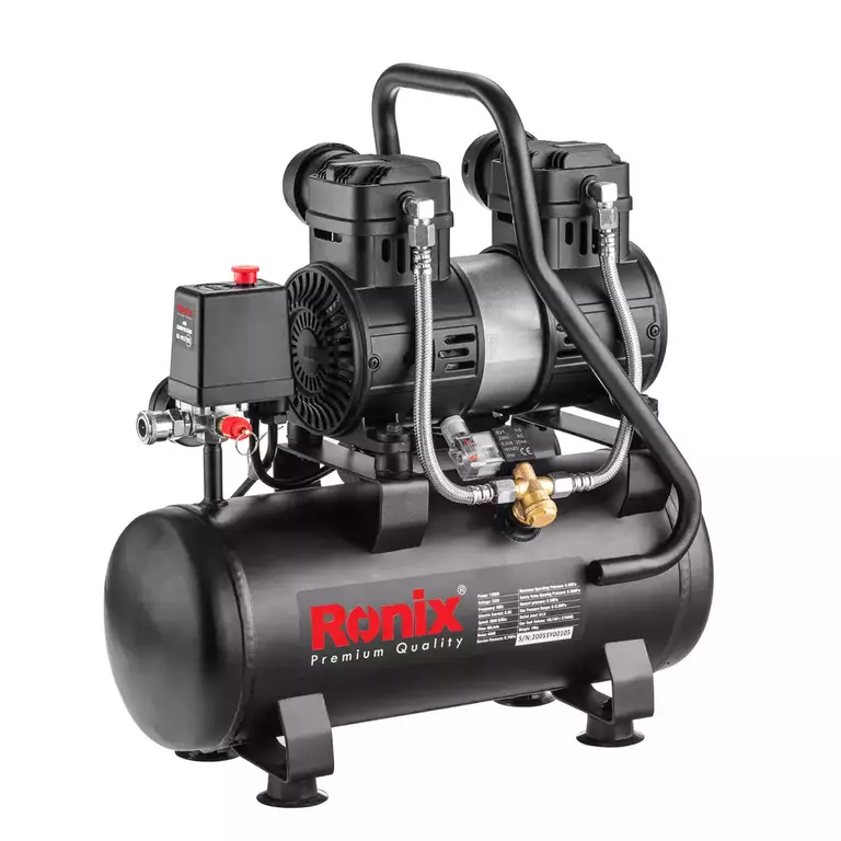 کمپرسور باد 10 لیتری بی صدا رونیکس مدل : RC-1012 