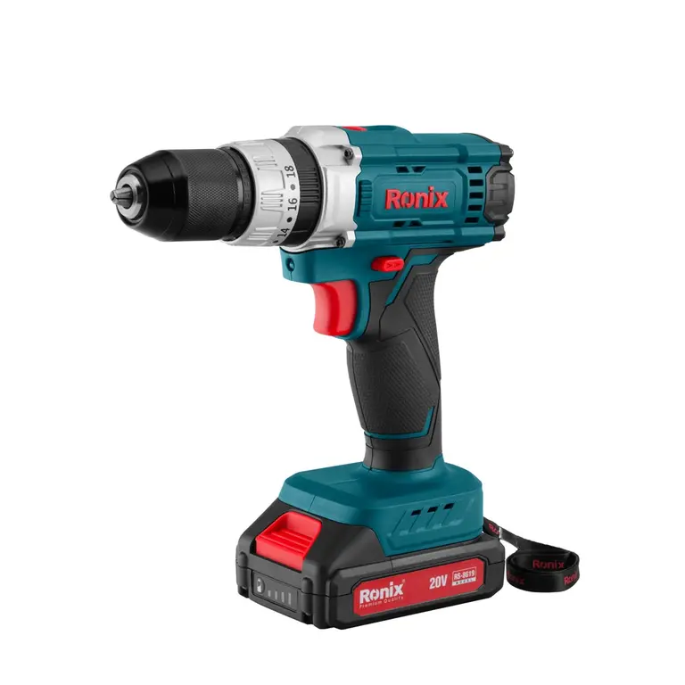کیت دریل چکشی شارژی 20 ولت 53 پارچه مدل: RS-8619 | رونیکس