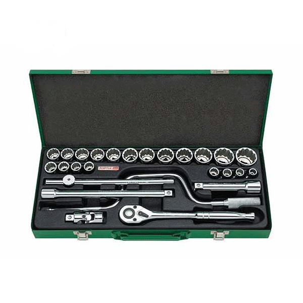 جعبه بکس 26 پارچه 12 پر 1/2 اینچ تاپ تول مدل GCAD2602