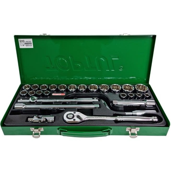 جعبه بکس 26 پارچه 12 پر 1/2 اینچ تاپ تول مدل GCAD2602