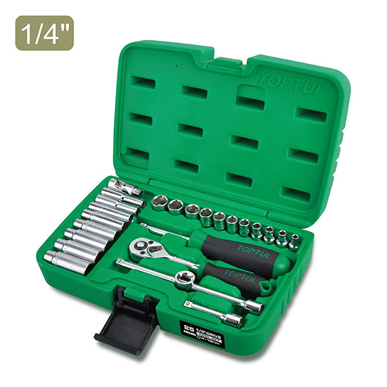 جعبه بکس 25 پارچه 1/4 اینچ تاپ تول مدل GCAI2501