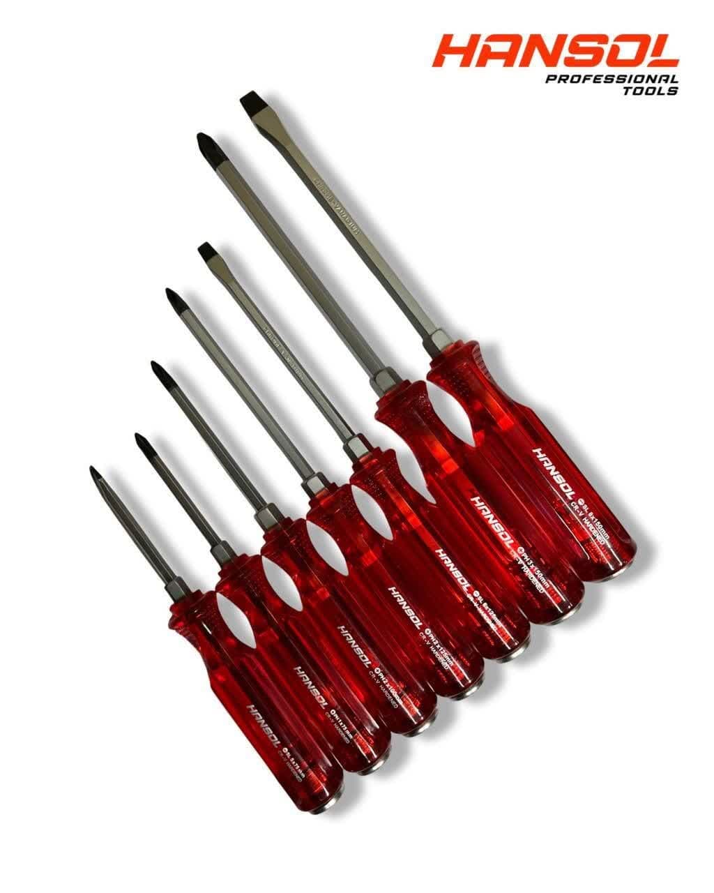 ست پیچ‌گوشتی ضربه‌خور 7 عددی هانسول مدل HS8555
